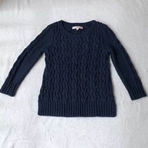 LOFT Chunky Knit Pullover-Size S